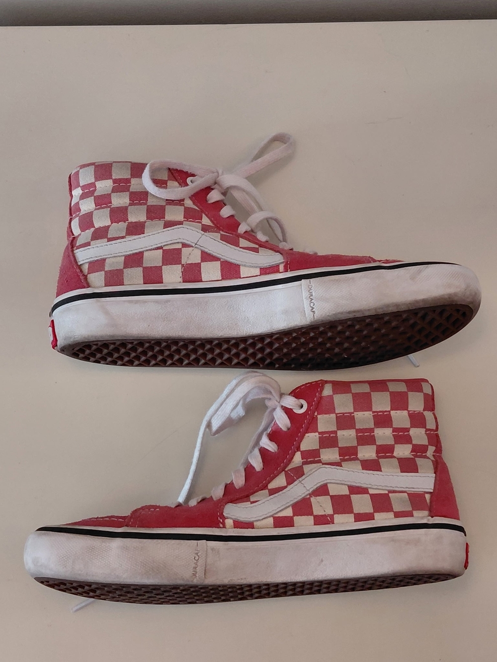 Vans Pink Checkered Skater High-Top Sneakers 6.5